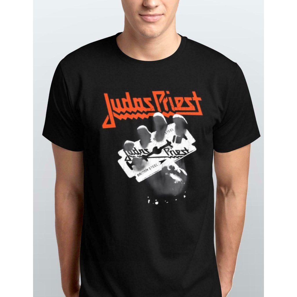เสื้อยืดพิมพ์ลาย Judas Priest - British Steel - S, M, L, Xl,2Xl สําหรับผู้ใหญ่