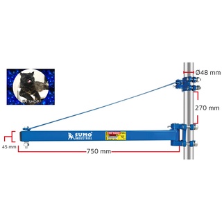 แกนหมุนแขวนรอกสลิงไฟฟ้า รุ่น HF1000