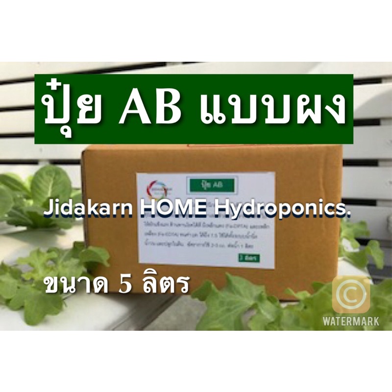 ปุ๋ย AB  พร้อมส่ง ขนาด 5 ลิตร เหล็กแดง เหล็กเหลือง น้ำนิ่ง น้ำวน ผักสลัด ผักไทย ขนาด 5 ลิตร อัตราการใช้  2- 3