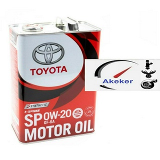 Toyota Motor Oil SP 0W20 Gf-6a 08880-13206 1L 08880-13205 4L Made In Japan