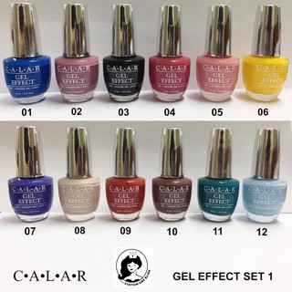 สีทาเล็บเจล CALAR Set 1 สีเจล แบบพิเศษไม่ต้องเข้าเครื่องอบ ( 12 สี )