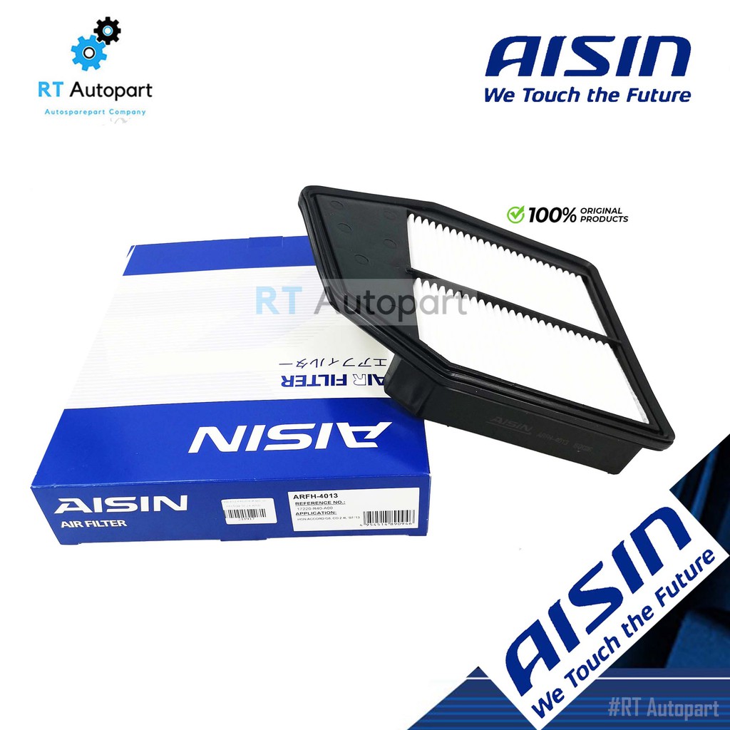Aisin กรองอากาศ Honda Accord G7 เครื่อง 2.0 2.4 ปี03-07  / กรองอากาศ Accord / 17220-RAA-Y01 / ARFH-4011