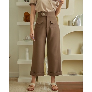 กางเกงแบรนด์ Copper.bkk sz.XL รุ่น Posie Pants สี Coffee Bean [New in pack]