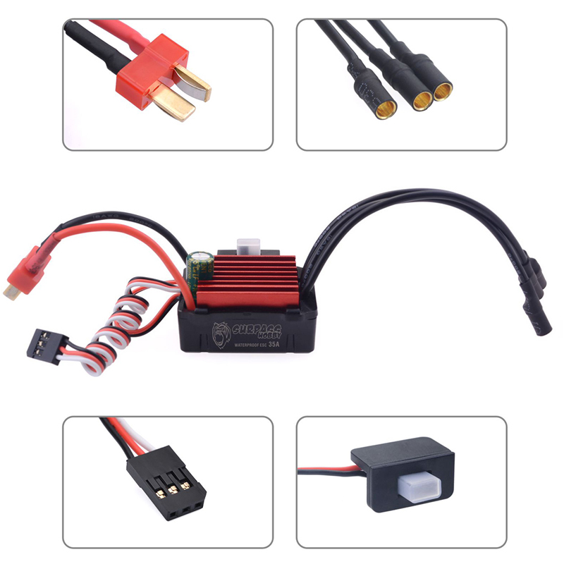 SURPASS HOBBY 2845 Brushless Motor 4500KV 45A ESC Combo Electric Speed Controller Set per 1/14 RC Car Upgrade Parts  26