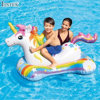 (INTEXแท้) แพยางเป่าลม แพเป่าลม แพม้ายูนิคอร์น Unicorn Ride-On รุ่น 57552