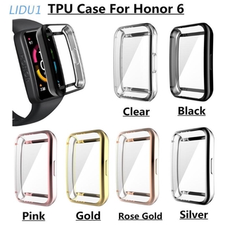 Lidu1 เคสนาฬิกาข้อมือ Tpu แบบนิ่มกันกระแทกสําหรับ Huawei Honor Band 6 6