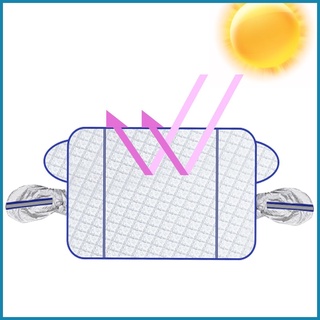 ผ้าคลุมกระจกหน้ารถยนต์ กันลม ขอบแม่เหล็ก ถอดออกได้