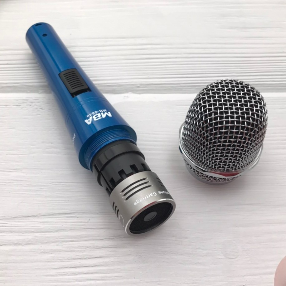 ไมค์สาย MBA ไมค์คาราโอเกะ Microphone สายยาว 5 เมตร พร้อมกระเป๋า