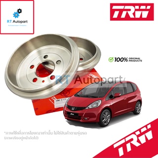 TRW (1แผ่น) จานดรัมเบรก Honda City GM2 Jazz GE ปี08-12 Mobilio / จานดรัม ดรัมเบรก / DB7100