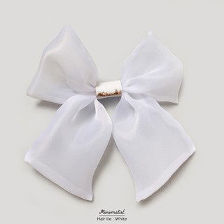 𝐌𝐈𝐍𝐈𝐌𝐀𝐋𝐈𝐒𝐓 hair tie (white) กิ๊บโบติดผม