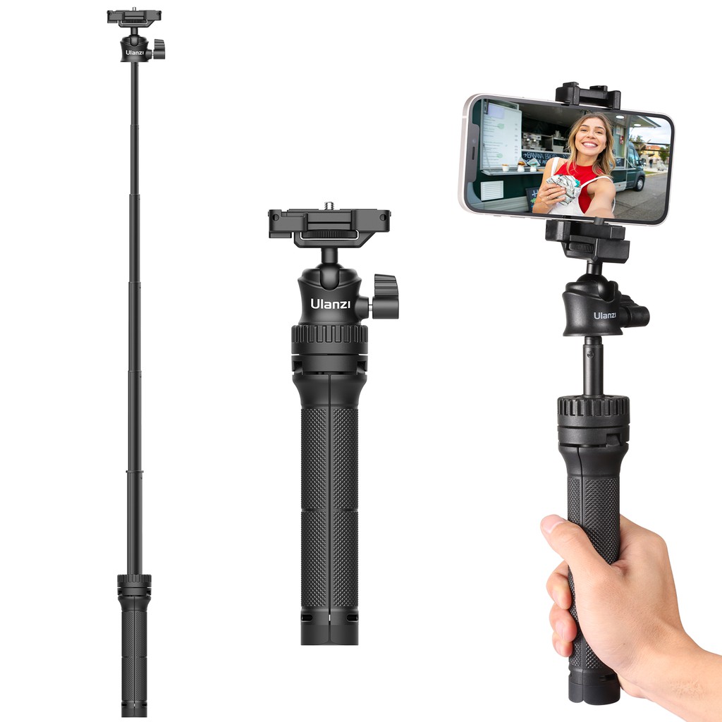 Ulanzi MT-34 Extendable tripod with ball head ขาตั้งกล้อง ขาตั้งสมาร์ทโฟน มาพร้อมหัวจับมือถือ
