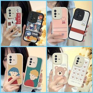 เคส Vivo V23 V23E 5G เคสโทรศัพท์ซิลิโคนกันกระแทกแบบหนัง สนูปปี้. มิกกี้เมาส์ KLQ