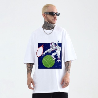 Dragon Ball Anime T-Shirt for Men Frieza Inspired Cotton Loose Clothing Oversize Short Tee Shirtsเสื้อยืด