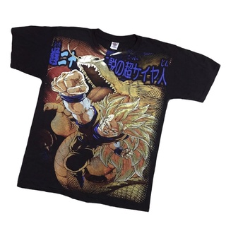 เสื้อยืดการ์ตูน Dragon Ball Z 90’ งานผ้าฟอกสวยมาก วินเทจเก่าๆ Size “ L / XL