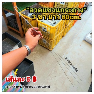 ลวดแขวนกระถาง / ลวด 3 ขา ยาว 80 cm.