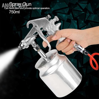 1.5mm Nozzle 750ml Capacity Suction Feeding Mode Air Paint Spray Gun Pneumatic Tool