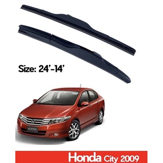 ที่ปัดน้ำฝน ใบปัดน้ำฝน ซิลิโคน ตรงรุ่น Honda City 2008-2013 ไซส์ 24-14 ยี่ห้อ CLASSIC กล่องขาวแท้