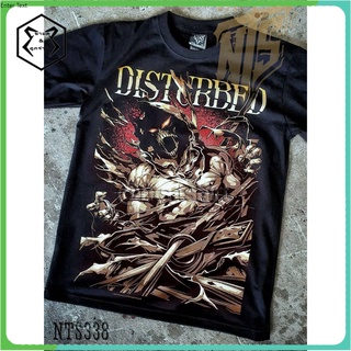 [S-5XL]เสื้อยืดขายดีที่สุด NTS 338 Disturbed Asylum เสิ้อยืดดำ เสื้อยืดชาวร็อค เสื้อวง New Type System  Sz.