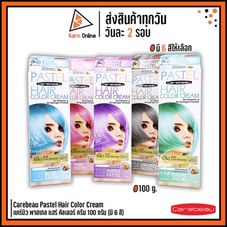 Carebeau Pastel Hair Color Cream แคร์บิว พาสเทล แฮร์ คัลเลอร์ ครีม 100 กรัม (มี 6 สี)