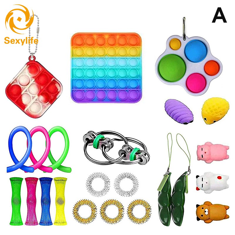fidget toys set with pop it