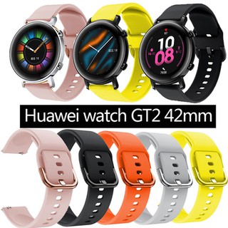 สายนาฬิกาข้อมือ ซิลิโคนนุ่ม สำหรับ Huawei Watch GT2 42 มม.  Samsung Galaxy watch active2 , สาย Amazfit Bip 3 , สายนาฬิกา Amazfit Bip 3 pro , Amazfit GTS 3 , Amazfit GTS 2,Amazfit gts 2 mini, สายนาฬิกา Amazfit bip u pro, Amazfit GTS 2e