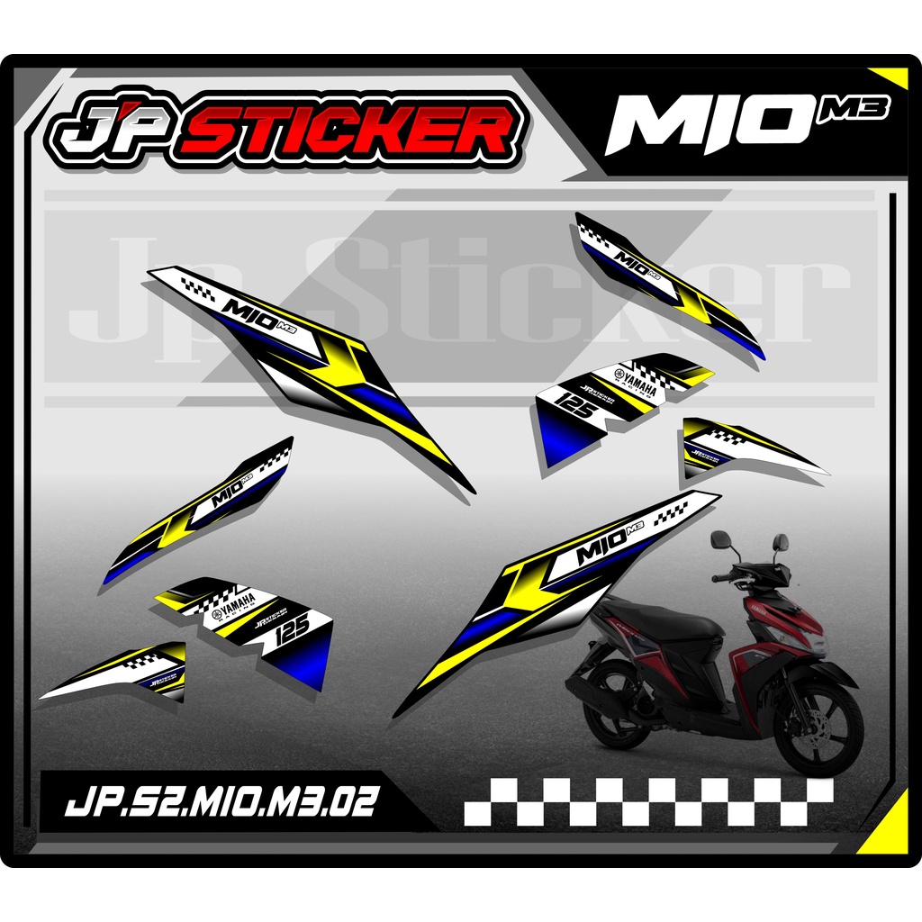 MIO M3&Z STRIPING - YAMAHA MIO 125 Z MOTORCYCLE VARIATION STICKER LIST (JP.S2) 02