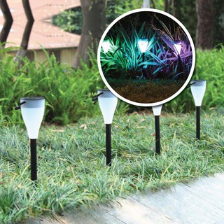 ไฟโซล่าเซลล์ มีแสง7สีในตัว แผงโซล่าเซลล์ พลังงานแสงอาทิตย์ Solar light 1 LED