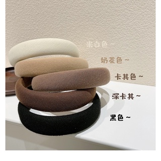 ที่คาดผมตุ๊กตา ที่คาดผมเกาหลี Korean fashion retro sponge hair bundle headband female Korean wild pressure hair wash headband hairpin temperament headdress