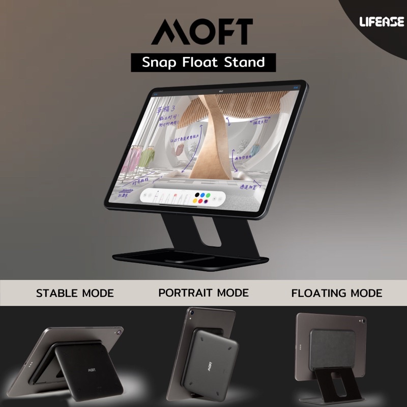 MOFT SNAP ON TABLET  เคส IPad ขาตั้งแบบลอยตัว พับเก็บได้ For iPad ทุกรุ่น! ตั้งแต่ Gen9,Pro,Mini ใช้ได้หมด เคสไอแพด