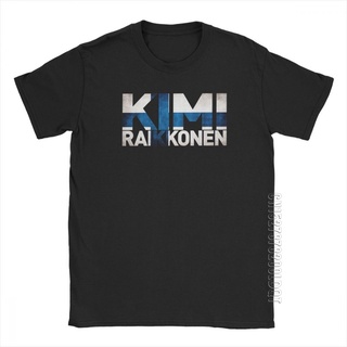 เสื้อยืดสีขาวผู้หญิง - ชาย Kimi Raikkonen ฟินแลนด์ธงเสื้อยืดชายขี้ขลาดเสื้อยืดผ้าฝ้ายบริสุทธิ์ขั้นพ