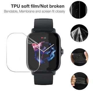 ฟิล์มกันรอยหน้าจอ TPU สําหรับ Xiaomi Huami Amazfit GTS / GTS 3 2 2e 2mini Smart Watch