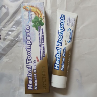 ของแท้  Constanta Natural Herbs Toothpaste 100 กรัม ยาสีฟันคอนสแตนต้า ยาสีฟันเนเชอรัล เฮิร์บ เพื่อสุขภาพฟันที่ดีขึ้น