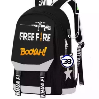 (X-ORO)♡ Freefire BATOSAI - FREEFIRE BOOYAH BACKPACK กระเป๋าเป้สะพายหลัง สําหรับเด็ก (สุดเท่ห์)