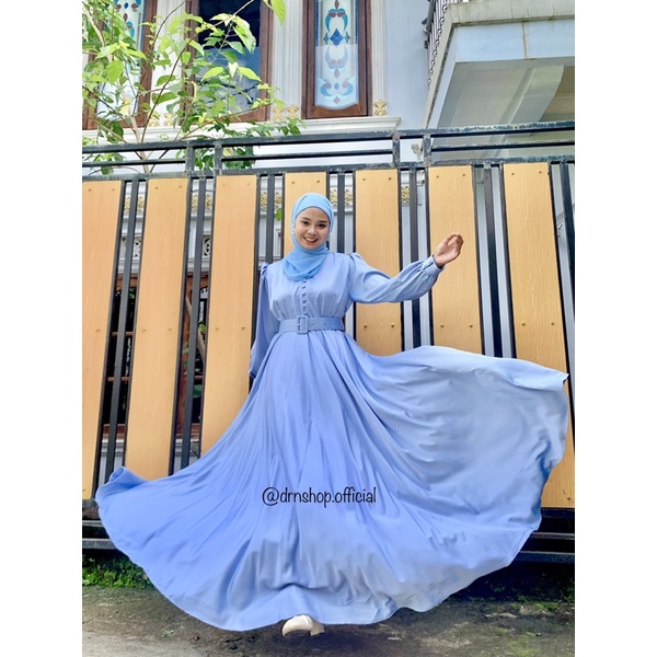 Rinka DRES สําหรับผู้หญิงนําเข้า PREMIUM SILK SATIN WEDDING GAMIS BUSUI FRIENDLY FASHION MUSLIM