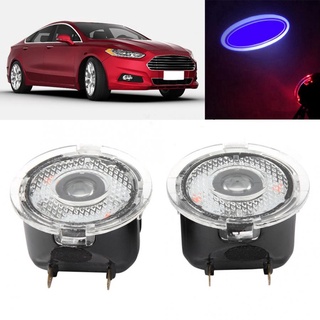 ไฟโปรเจคเตอร์โลโก้ led ติดกระจกมองหลังรถยนต์ สําหรับ ford 2 ชิ้น