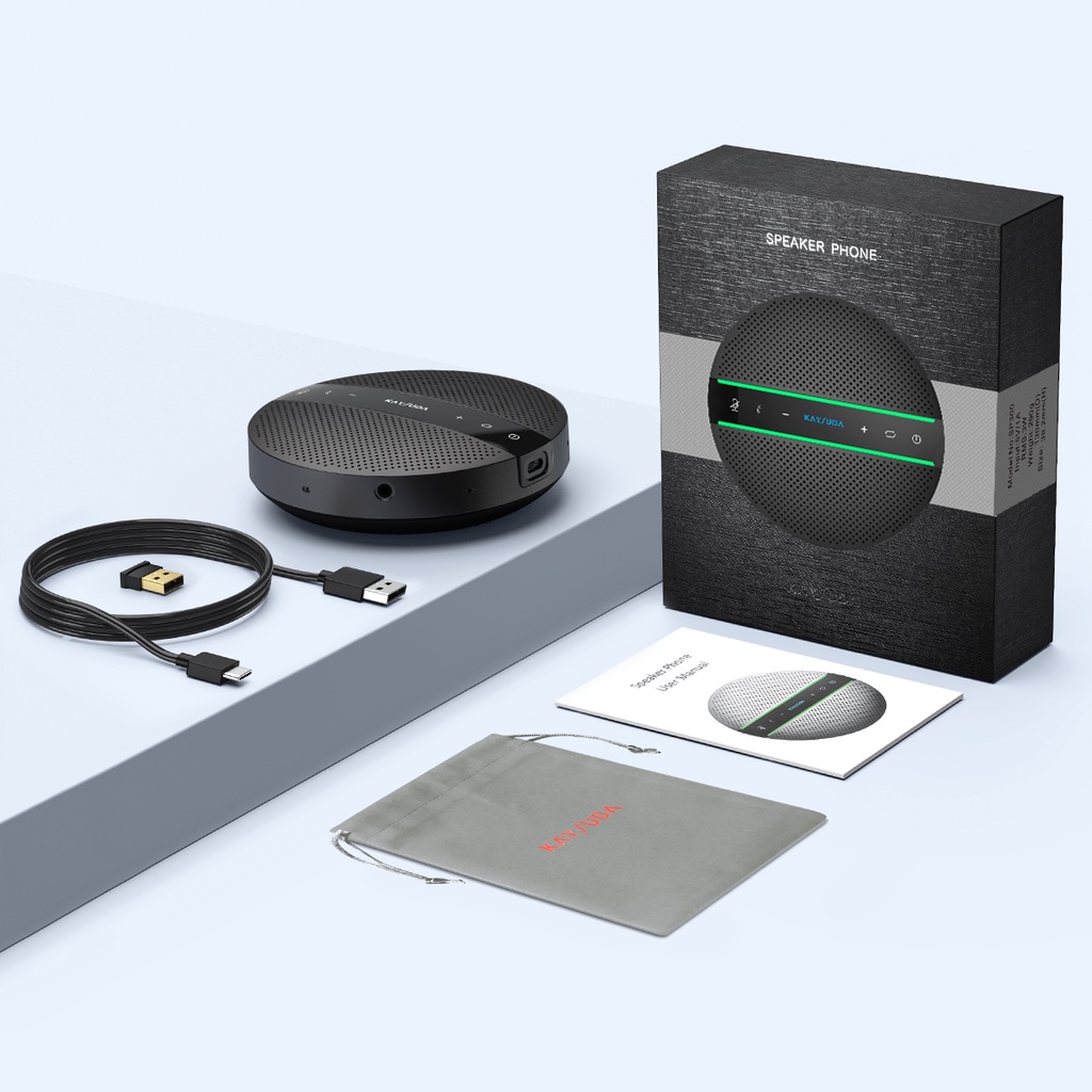 ลำโพงประชุม พร้อมไมค์ Kaysuda SP300 Bluetooth Speakerphone 360º Voice Pickup 6 Mic Video Conference