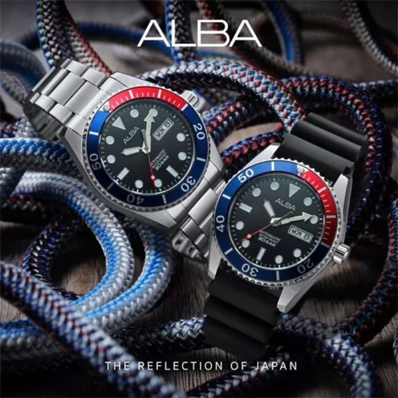 ALBA Active Thailand CREATION Automatic รุ่น AL4279X,AL4281X ,AL4283X  (ALBA Submariner) แถมฟรีสายสายซิลิโคน