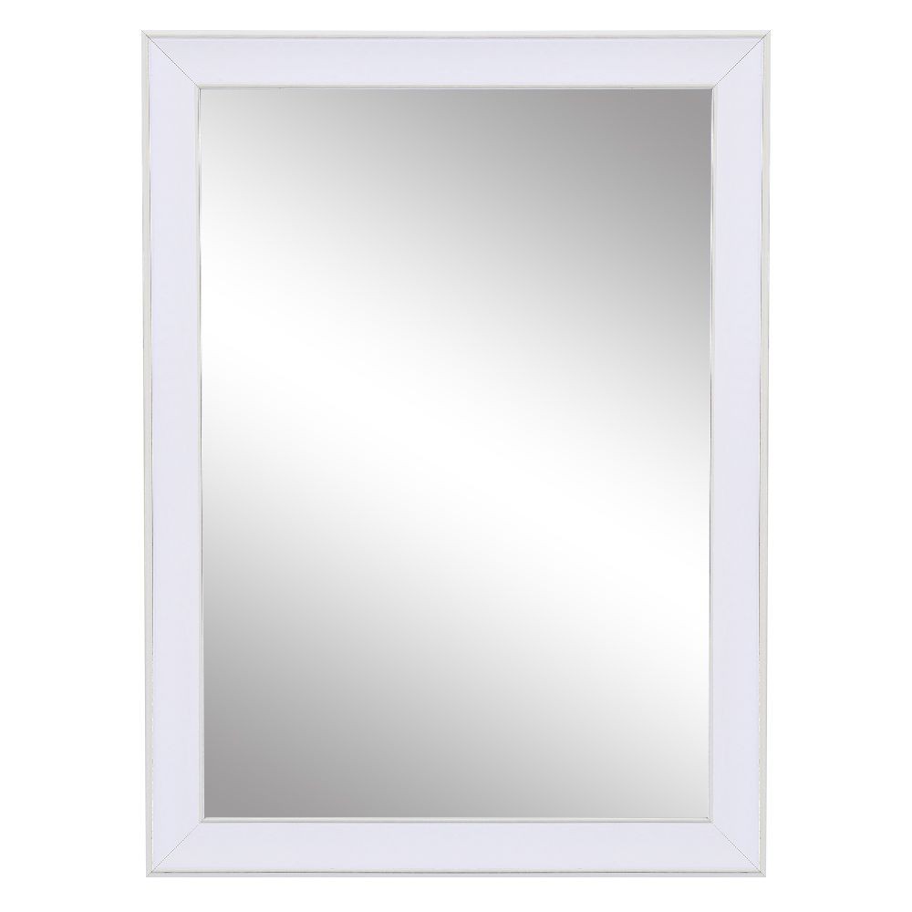 กระจกตกแต่ง กระจกเงาตกแต่ง MOYA 2207-WH 60x80 ซม. กระจกห้องน้ำ ห้องน้ำ BATHROOM MIRROR MOYA 2207-WH 60X80CM