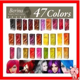 (พร้อมส่ง)🔥สีย้อมผม Berina A31/A32/A33/A34/A35/A36/A37/A38/A39/A40/A41/A42🔥