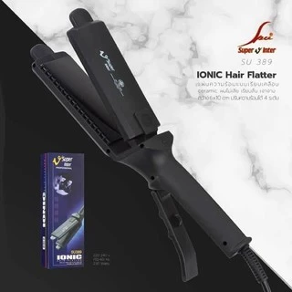 #เครื่องหนีบผม รีดผม #ซุปเปอร์ วี อินเตอร์ Super v inter ionic SU389 [หน้าใหญ่ มีฟัน]