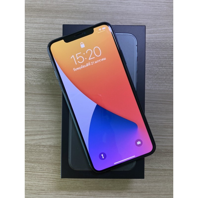 iP 11 Pro Max 256gb สีเขียว แบตดี ใช้งานถนอมเครื่องมากๆ ...