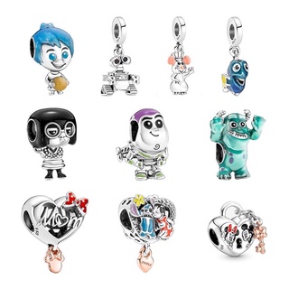 ชาร์มPandora สร้อยข้อมือ ชุบเงิน ลายดิสนีย์ Pixar Buzz Lightyear เครื่องประดับ