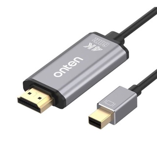 Onten 4K ⚡️FLASH SALE⚡️ (ราคาพิเศษ) Mini DisplayPort  to HDMI Cable 1.8m รุ่น OTN-5130B