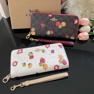 พร้อมส่ง💗 Coach กระเป๋าสตางค์ใบยาว  กระเป๋าคล้องมือ