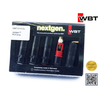 ของแท้จากตัวแทน WBT-0114 Cu nextgen RCA Plug NEW Version Pure Copper audio grade / ร้าน All Cable