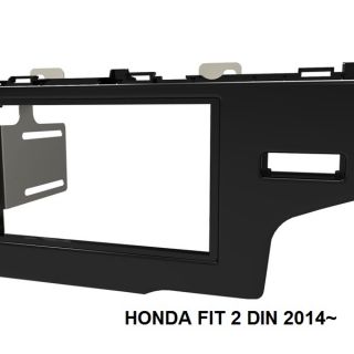 หน้ากาก HONDA FIT/ JAZZ Y2014-2020   สำหรับเปลี่ยนวิทยุ 2DIN ขนาดจอ7"_18cm. สีดำเงา  งานไต้หวัน