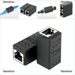 Takashitree อะแดปเตอร์เชื่อมต่อเครือข่ายอีเธอร์เน็ต rj 45 ตัวเมีย เป็นตัวเมีย cat 6