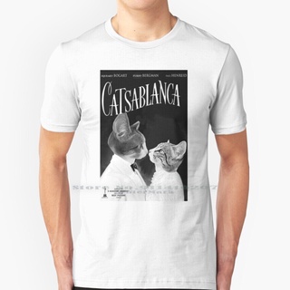 ขายดี!เสื้อยืด ผ้าฝ้ายแท้ 100% พิมพ์ลายภาพยนตร์ Catsablanca Starring Squeaky And Furby สําหรับครอบครัวS-5XL