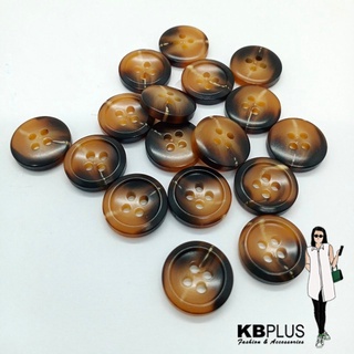 กระดุมลายกระ  15mm (12ชิ้น)   No.125431-256