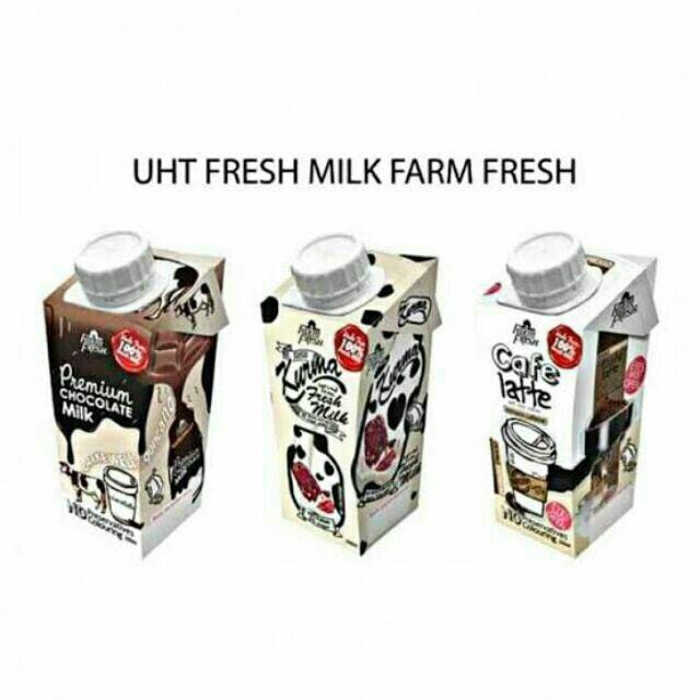 Fresh milk นมสดuht ที่กำลังเป็นที่นิยม หวานน้อย ประโยชน์ครบครั้น ขนาด200ml